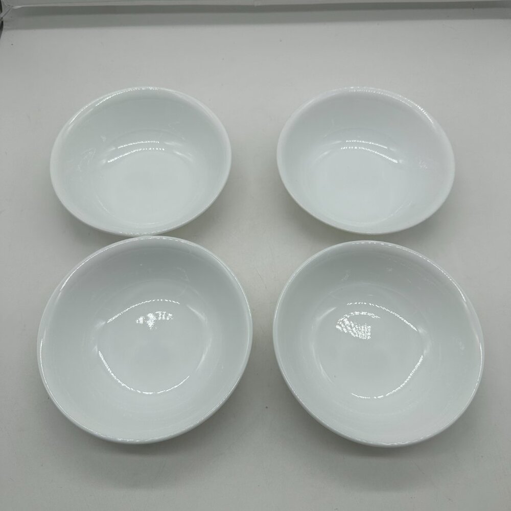 Set of 4 Corelle Corning Winter Frost White Soup Cereal Bowl 6 1/4"